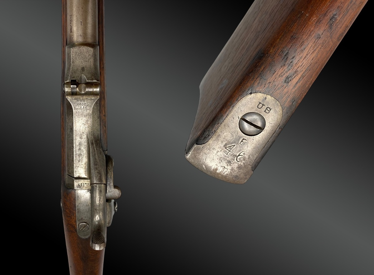 FUSIL SPRINGFIELD « TRAPDOOR », Modèle 1884, cadet rifle Etats-Unis, XIXème siècle-photo-3