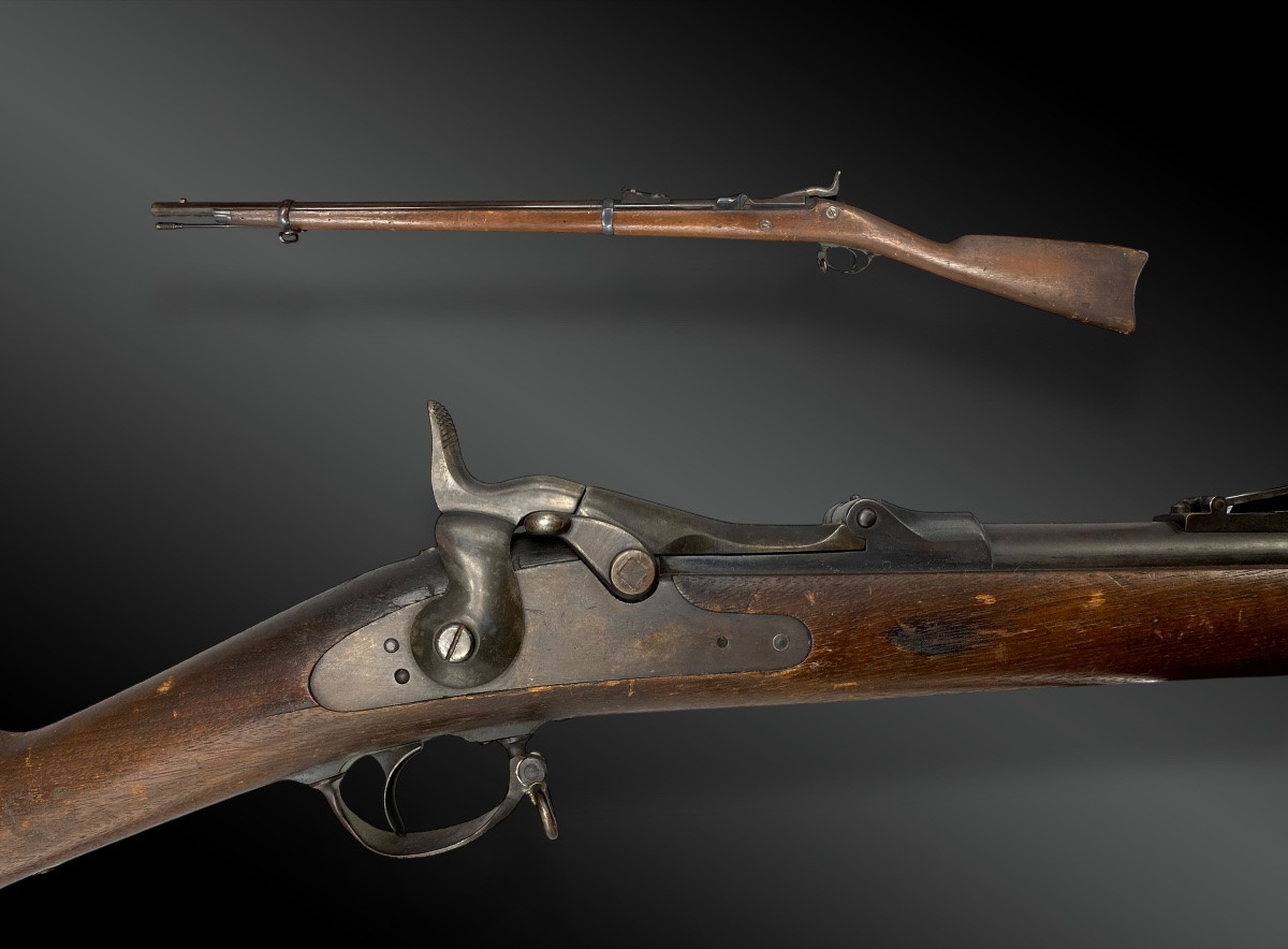 FUSIL SPRINGFIELD « TRAPDOOR », Modèle 1873, cadet rifle Etats-Unis, XIXème siècle-photo-2