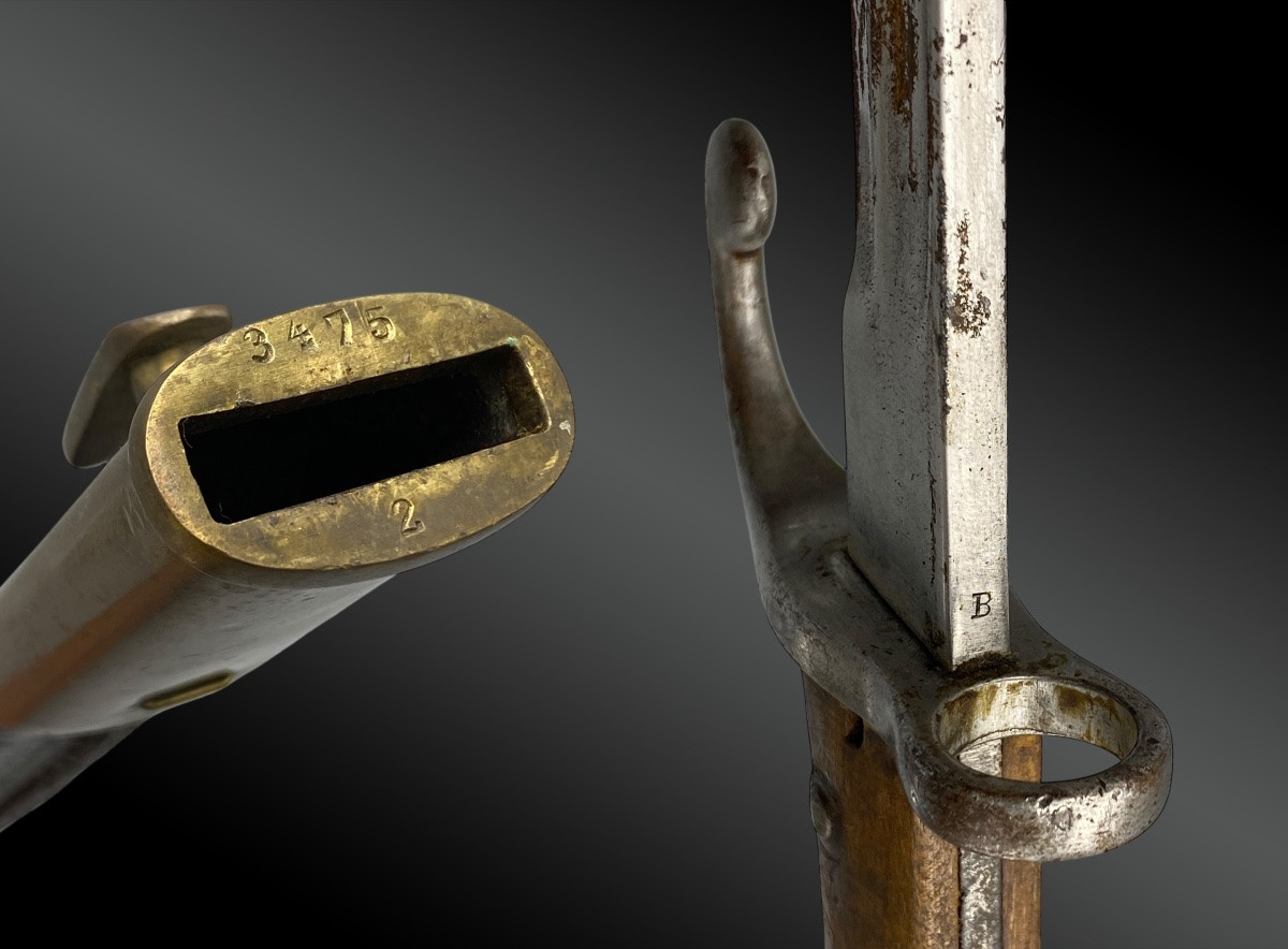 BAÏONNETTE pour fusil MAUSER, avec fourreau. XIXème siècle-photo-2