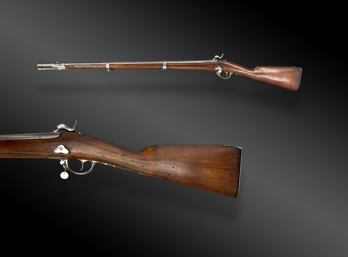FUSIL de cadet Type 1842. Belgique, XIXème siècle-photo-2