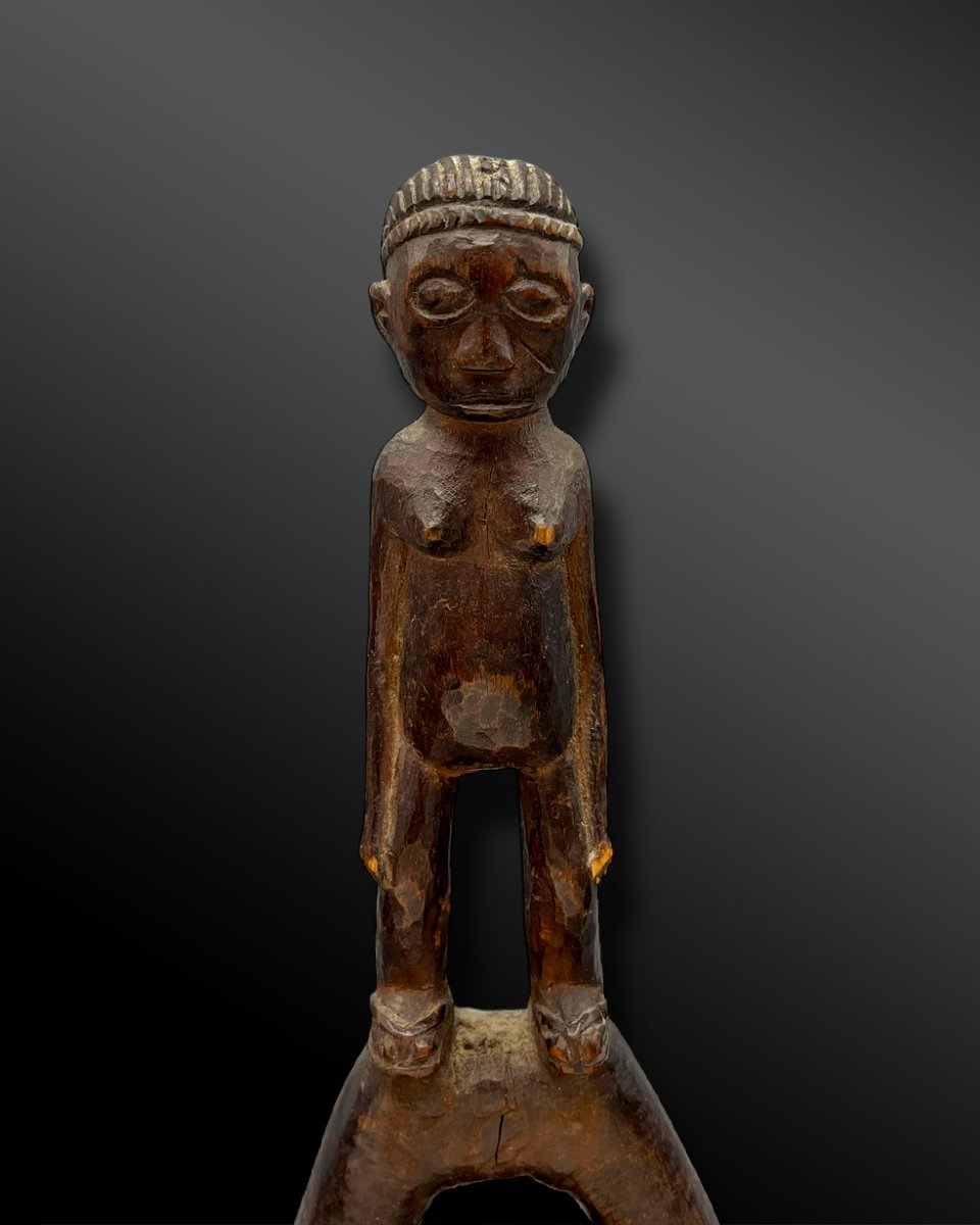 LANCE-PIERRE Côte d'Ivoire Première moitié du XXème siècle Bois -photo-2