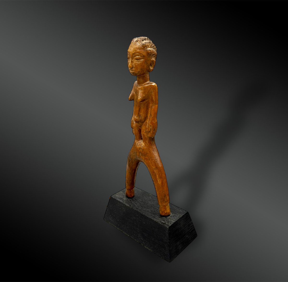Slingshot Baoulé Culture, Ivory Coast First Half Of The 20th Century Wood -photo-2