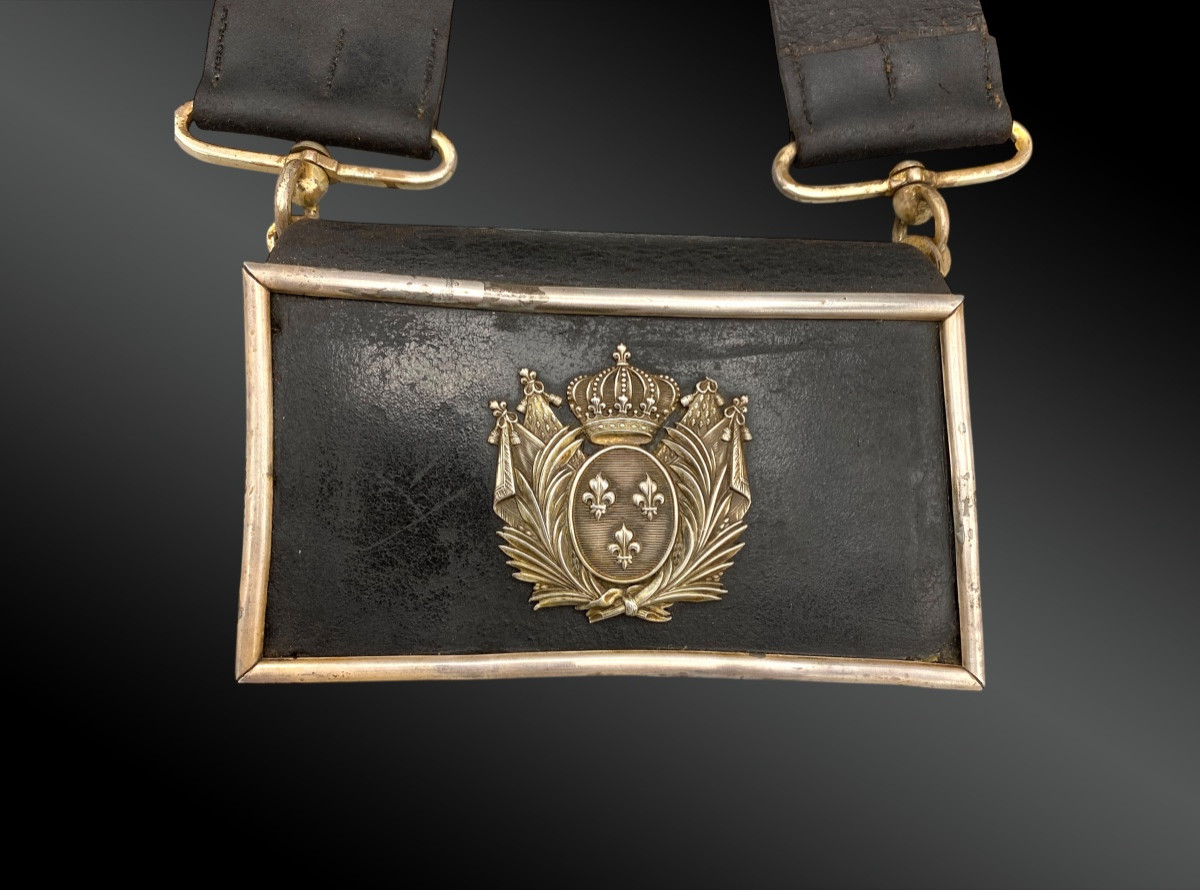 National Guard Officer's Giberne On Horseback France, First Restoration Period-photo-3