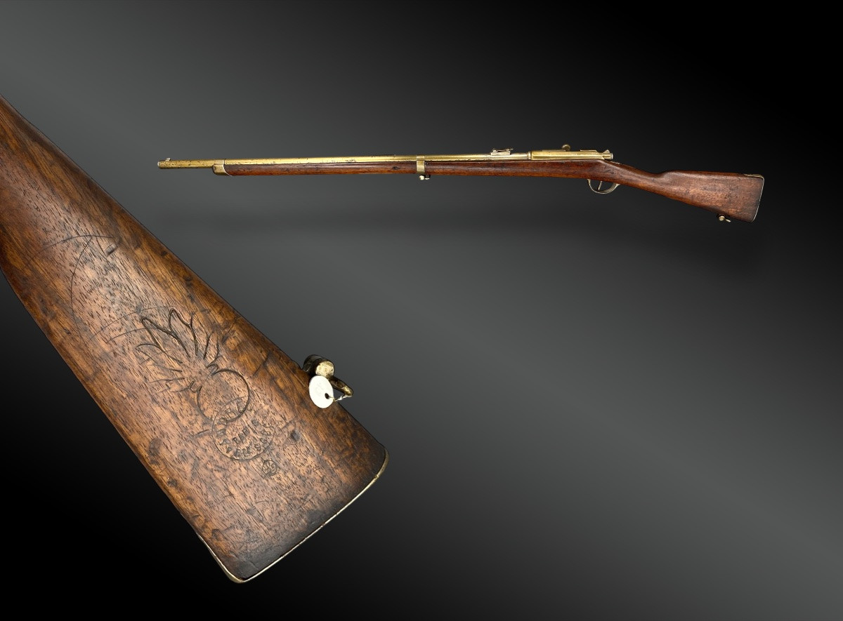 FUSIL SCOLAIRE TYPE CARABINE GRAS. ANDREUX France, XIXème siècle.-photo-2