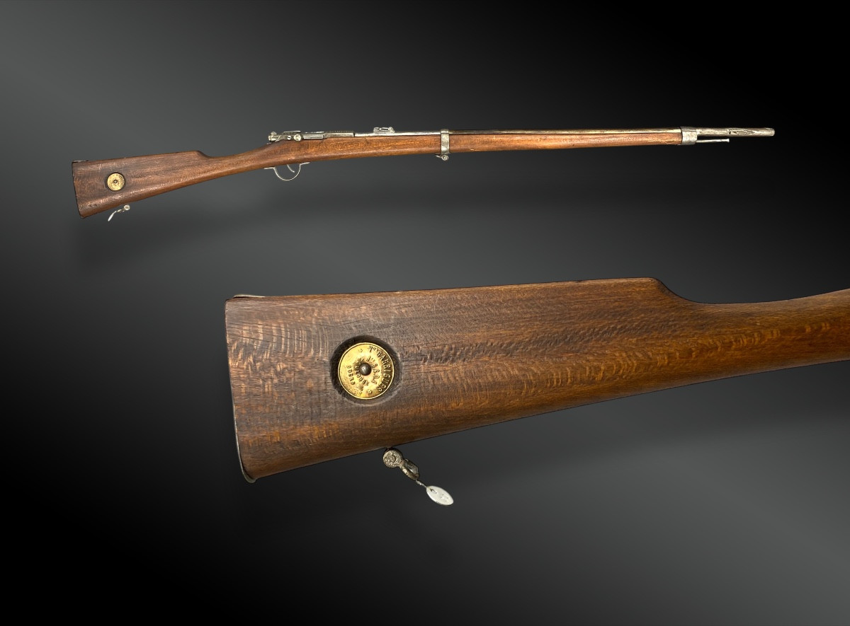 FUSIL SCOLAIRE TYPE CARABINE GRAS. GARRIGUES France, XIXème siècle.