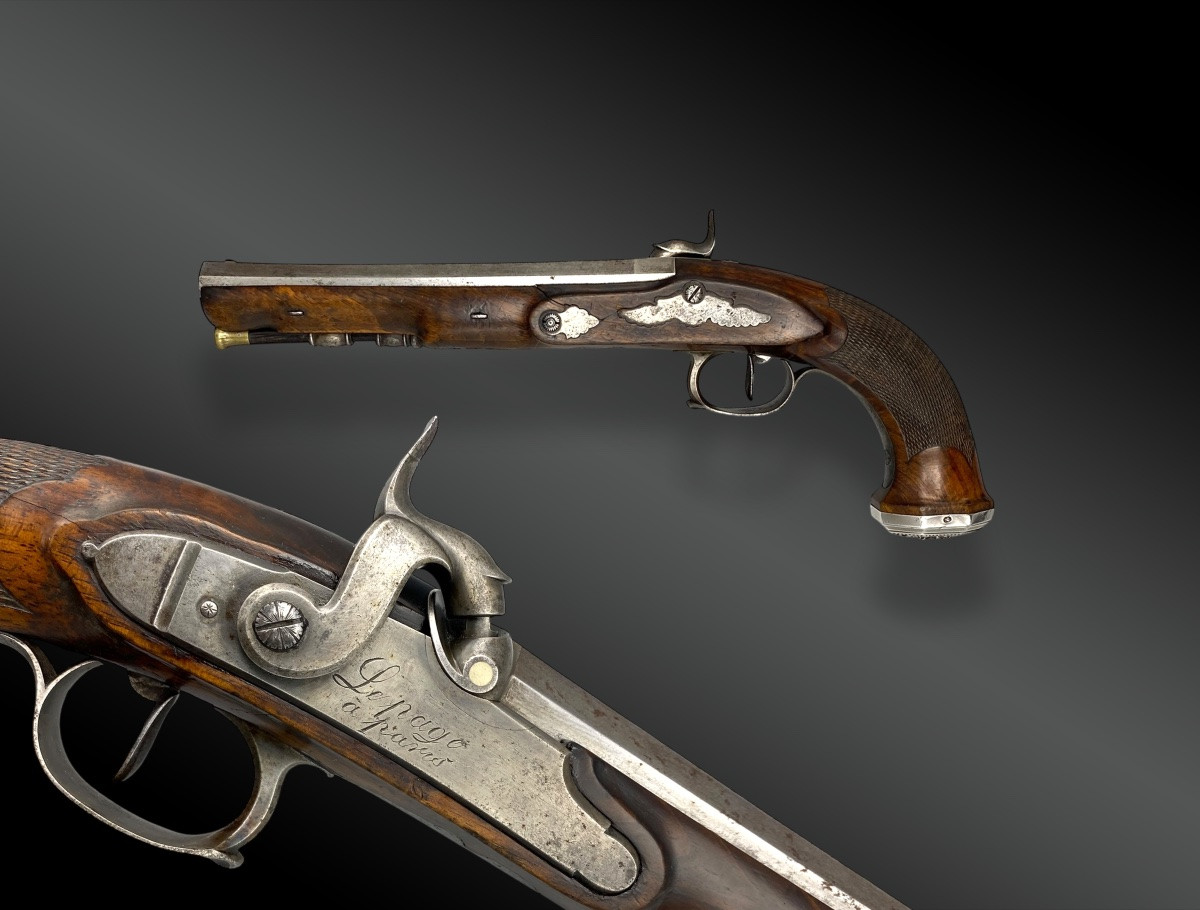 PISTOLET D’OFFCIER GENERAL, par LEPAGE Arquebusier de sa Majesté. France 1er Empire.-photo-2