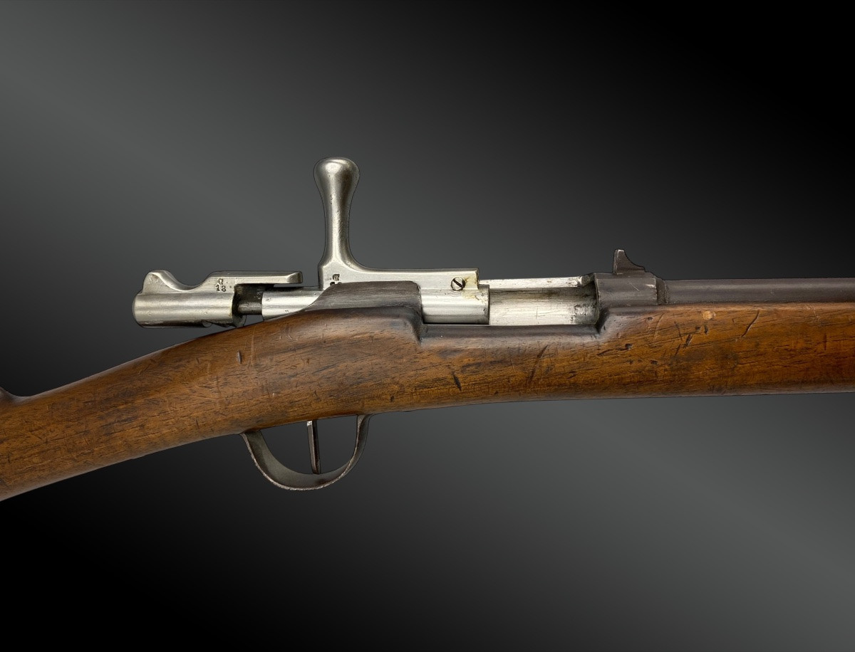 FUSIL SCOLAIRE TYPE CARABINE GRAS. De la ville de SAINT-ETIENNE France, XIXème siècle.-photo-3