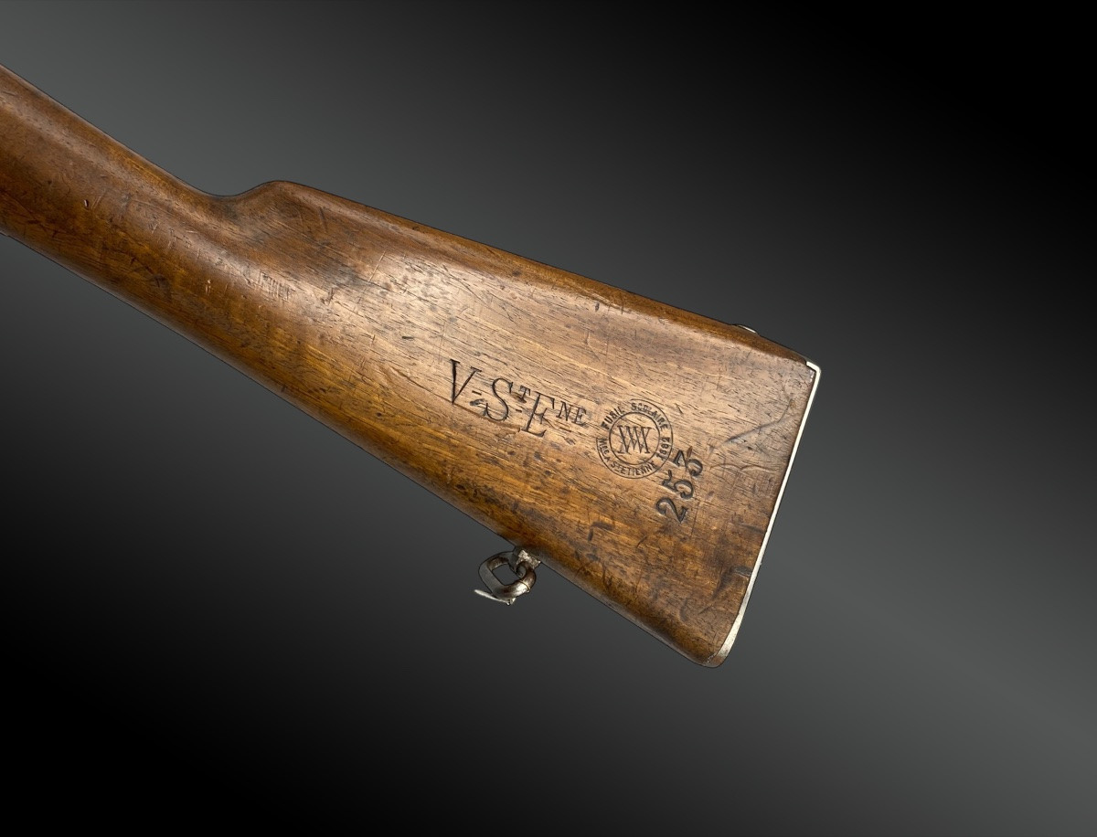 FUSIL SCOLAIRE TYPE CARABINE GRAS. De la ville de SAINT-ETIENNE France, XIXème siècle.-photo-4