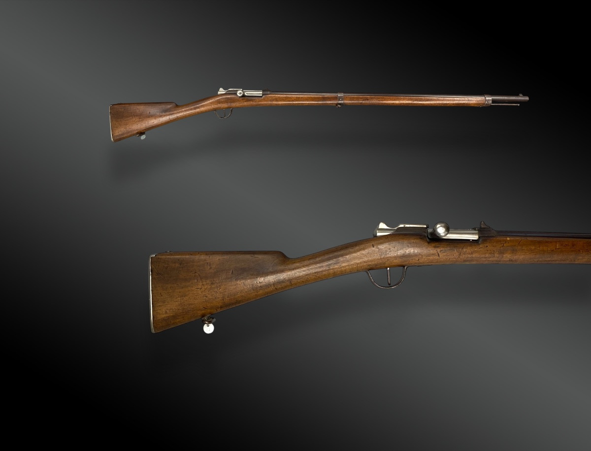 FUSIL SCOLAIRE TYPE CARABINE GRAS. De la ville de SAINT-ETIENNE France, XIXème siècle.