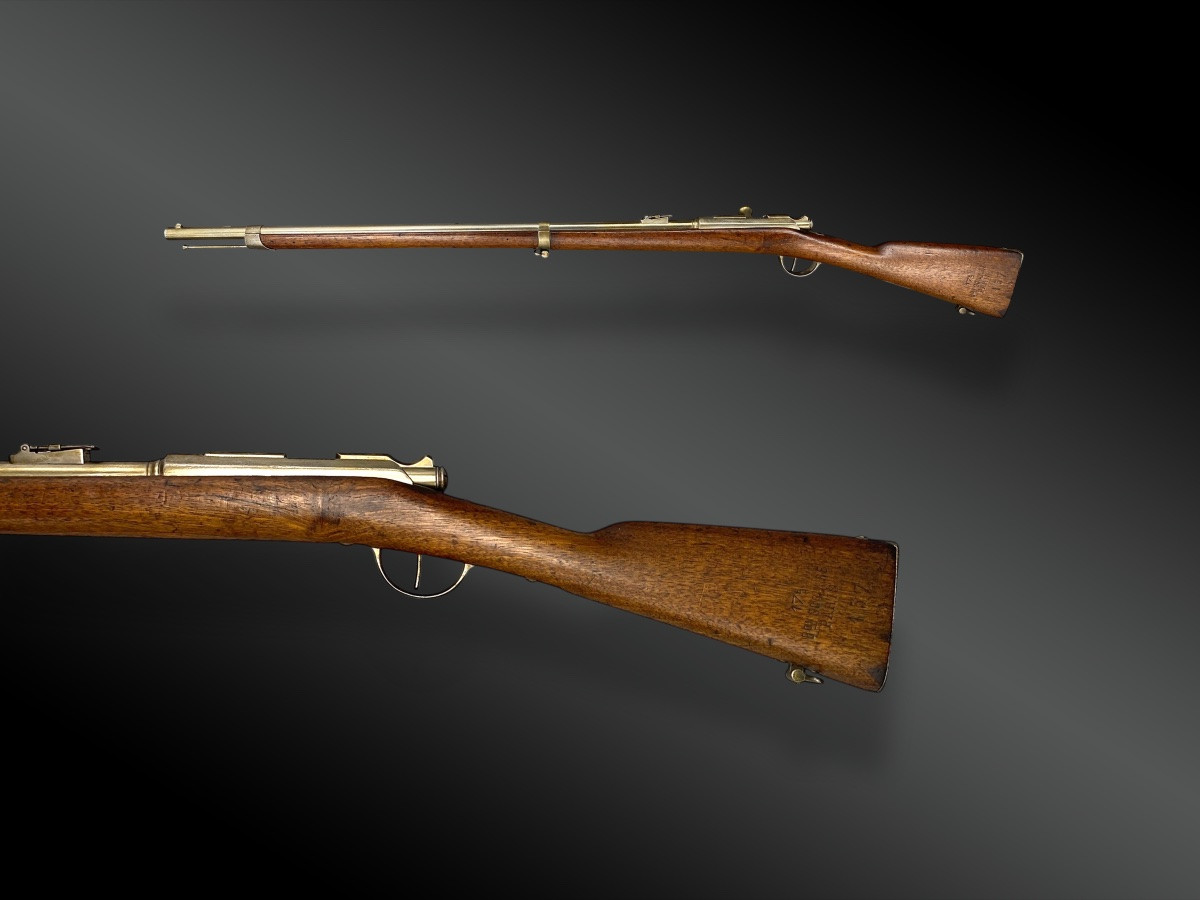 FUSIL SCOLAIRE TYPE CARABINE GRAS. ANDREUX 17ème bataillon de Paris-photo-2