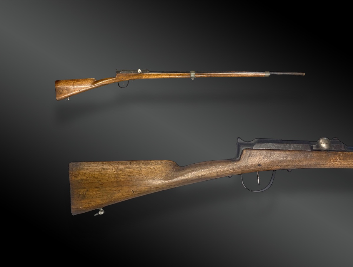 School Rifle Type Carabine Gras. F. Thibaut. Wooden Barrel