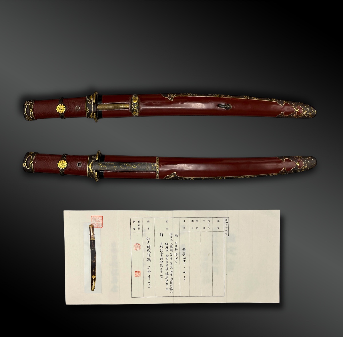 Knife Called Tanto Signed Igo With Nbthk Certificate - Japan - Edo Period (1603-1868)