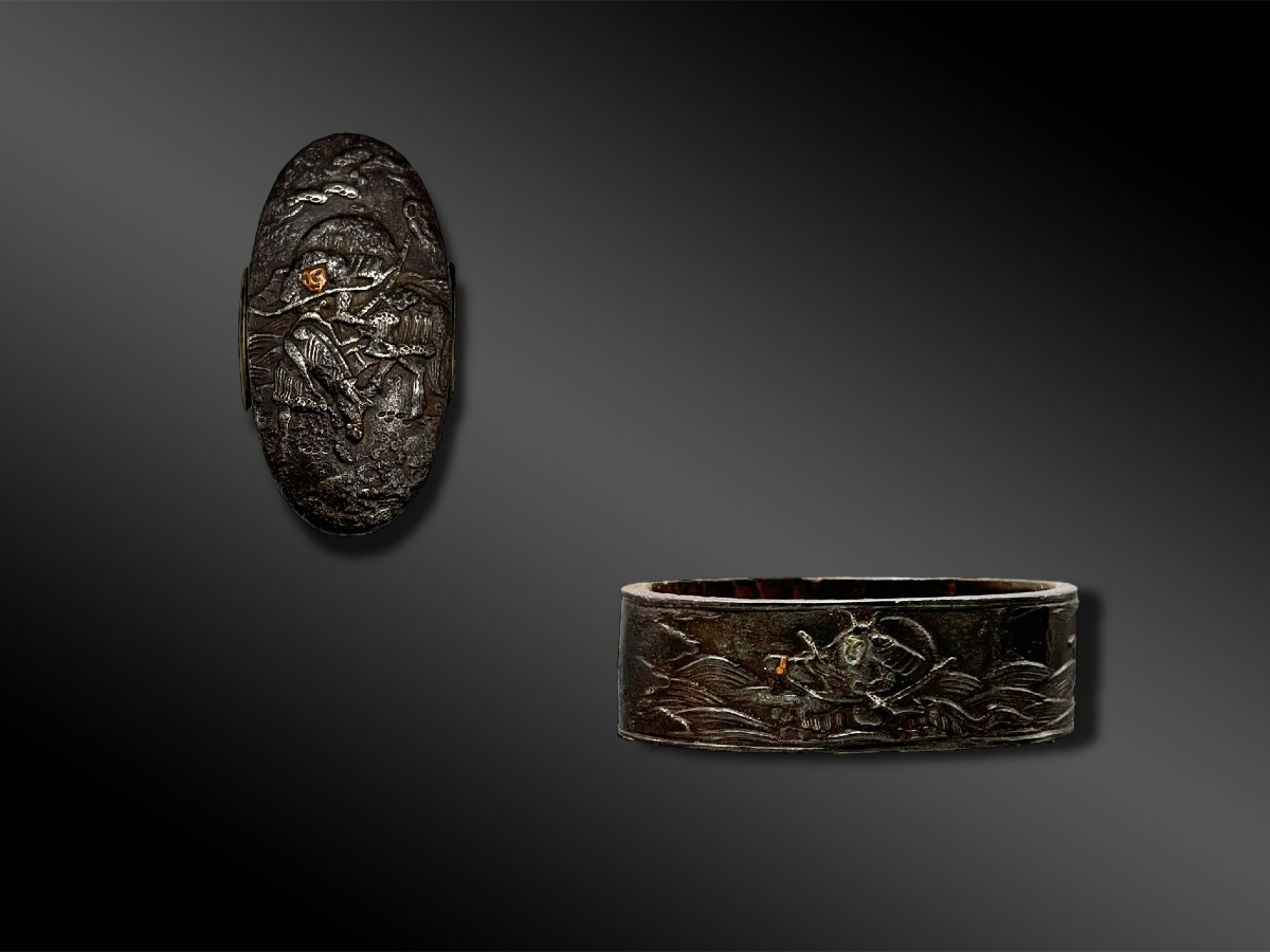 ENSEMBLE Fuchi Kashira - Japon - Période Edo (1603-1868)