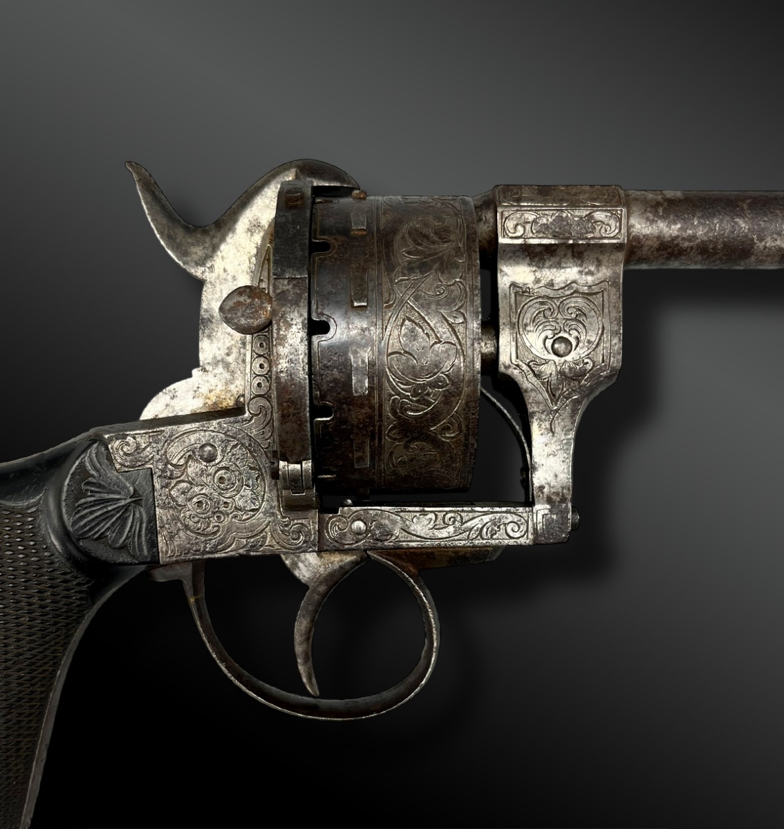Revolver Dumont, 12 Shots - Europe - 19th Century-photo-2