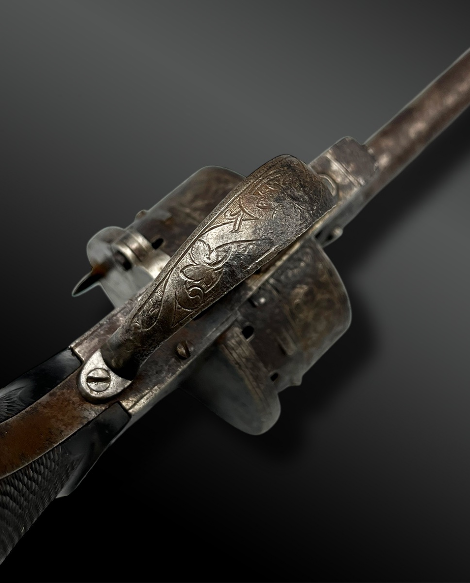 Revolver Dumont, 12 Shots - Europe - 19th Century-photo-3