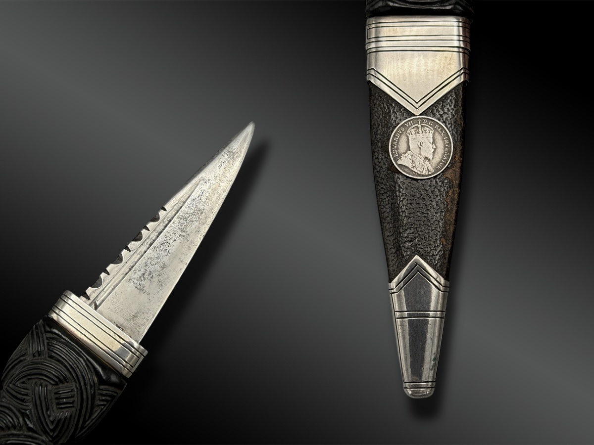 COUTEAU appelé Sgian Dubh - Écosse - XXème siècle-photo-2