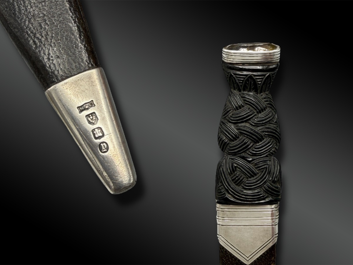 COUTEAU appelé Sgian Dubh - Écosse - XXème siècle-photo-3