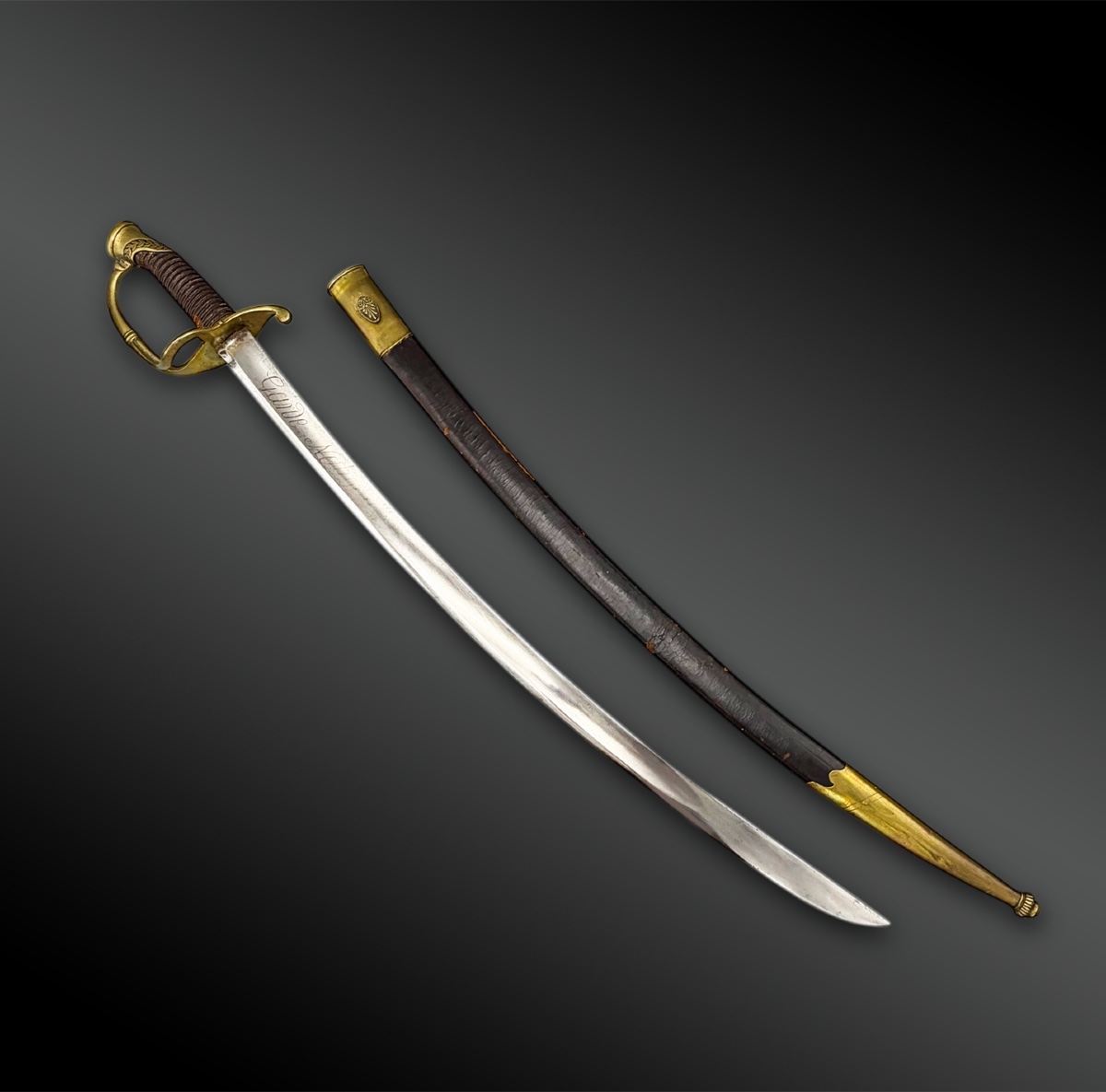 SABRE des officiers d’Infanterie de la garde nationale, modèle 1821 - France - XIXème siècle-photo-2