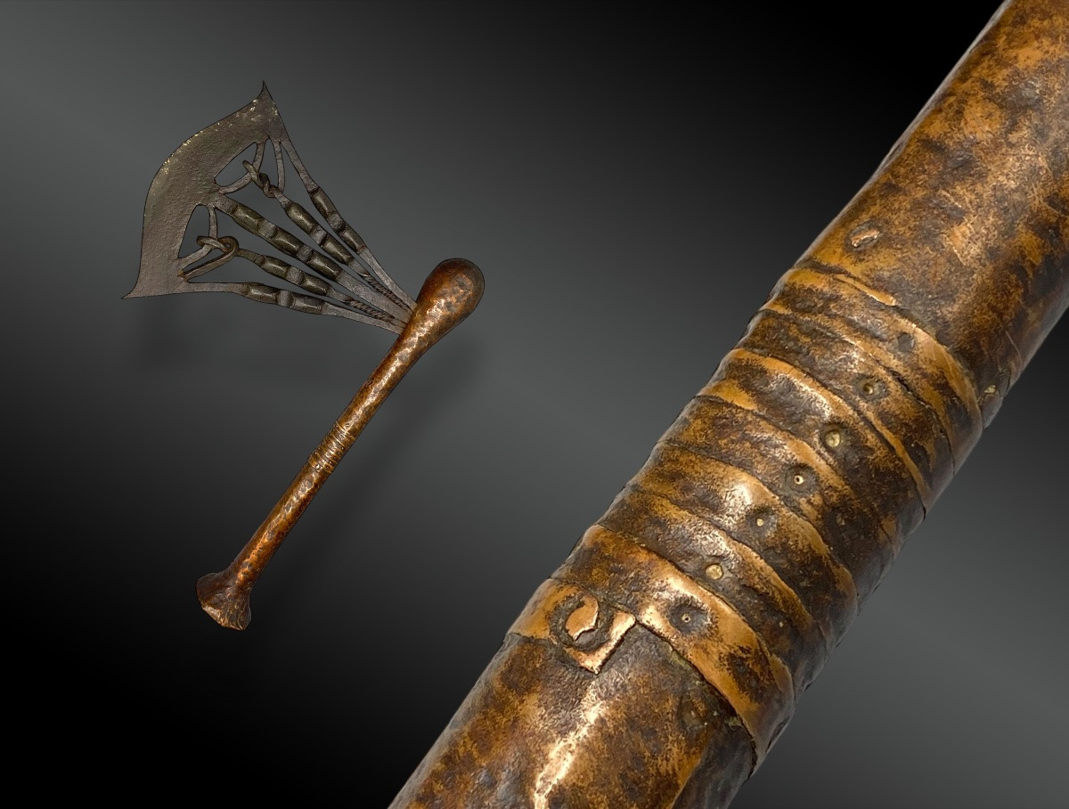 Kilonda Ceremonial Or Ceremonial Axe Songye Culture, Democratic Republic Of Congo-photo-2