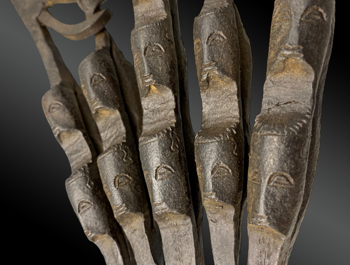 Kilonda Ceremonial Or Ceremonial Axe Songye Culture, Democratic Republic Of Congo-photo-3