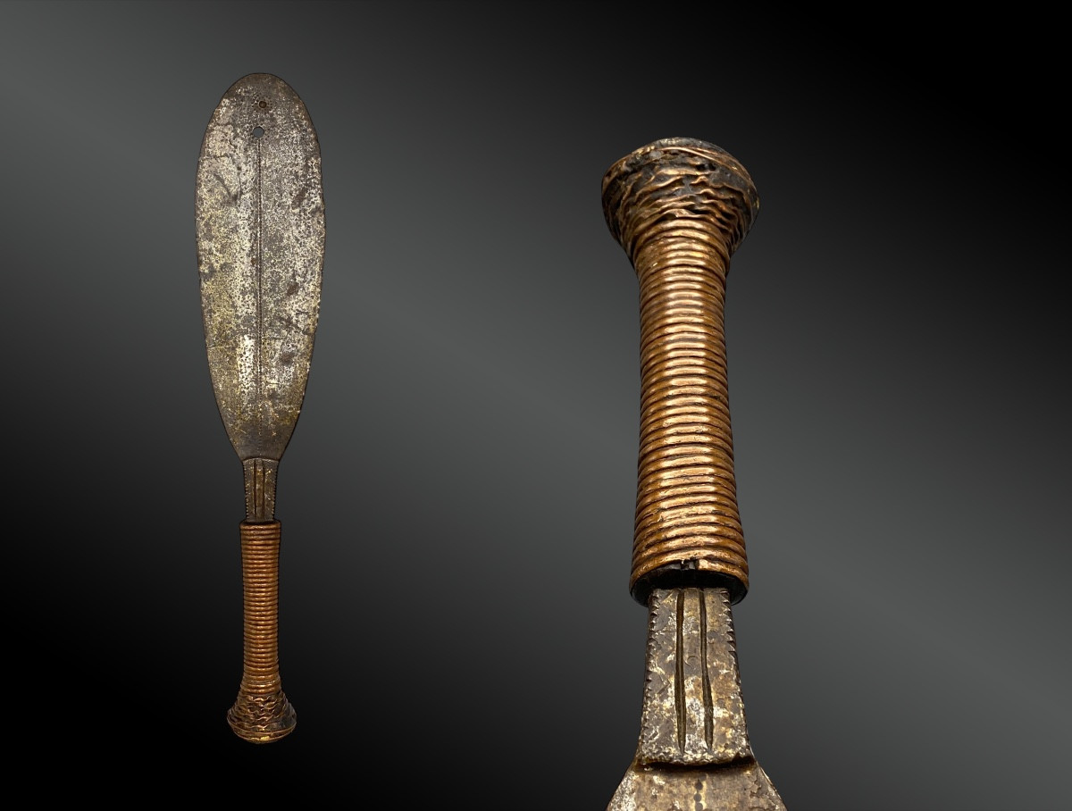 Yakoma Straight Knife - Gbodo Ngbandi Culture - Democratic Republic Of Congo -photo-2