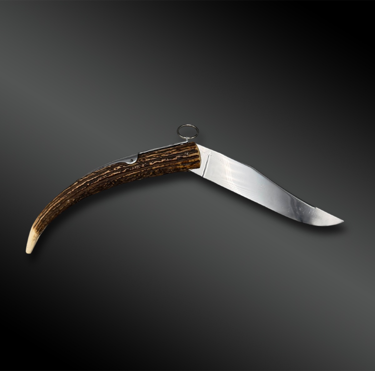 Hunting Knife Alain Saint-joanis - France - 20th Century-photo-3