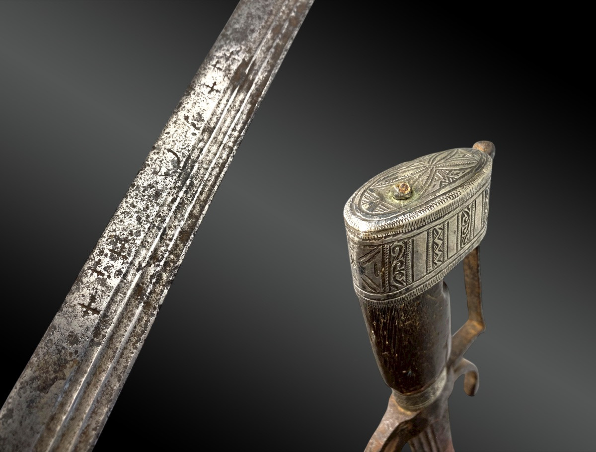 Moroccan Saber, Nimcha Morocco, 19th Century-photo-3