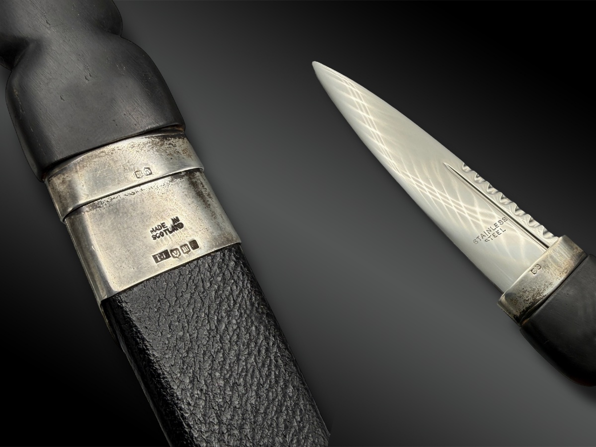 COUTEAU appelé Sgian Dubh - Écosse - XXème siècle-photo-2