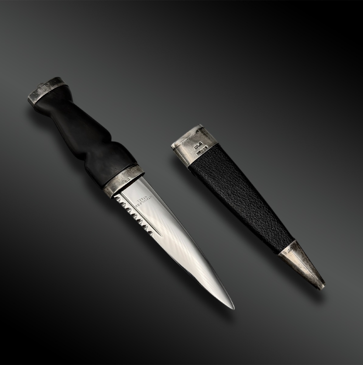 COUTEAU appelé Sgian Dubh - Écosse - XXème siècle-photo-4