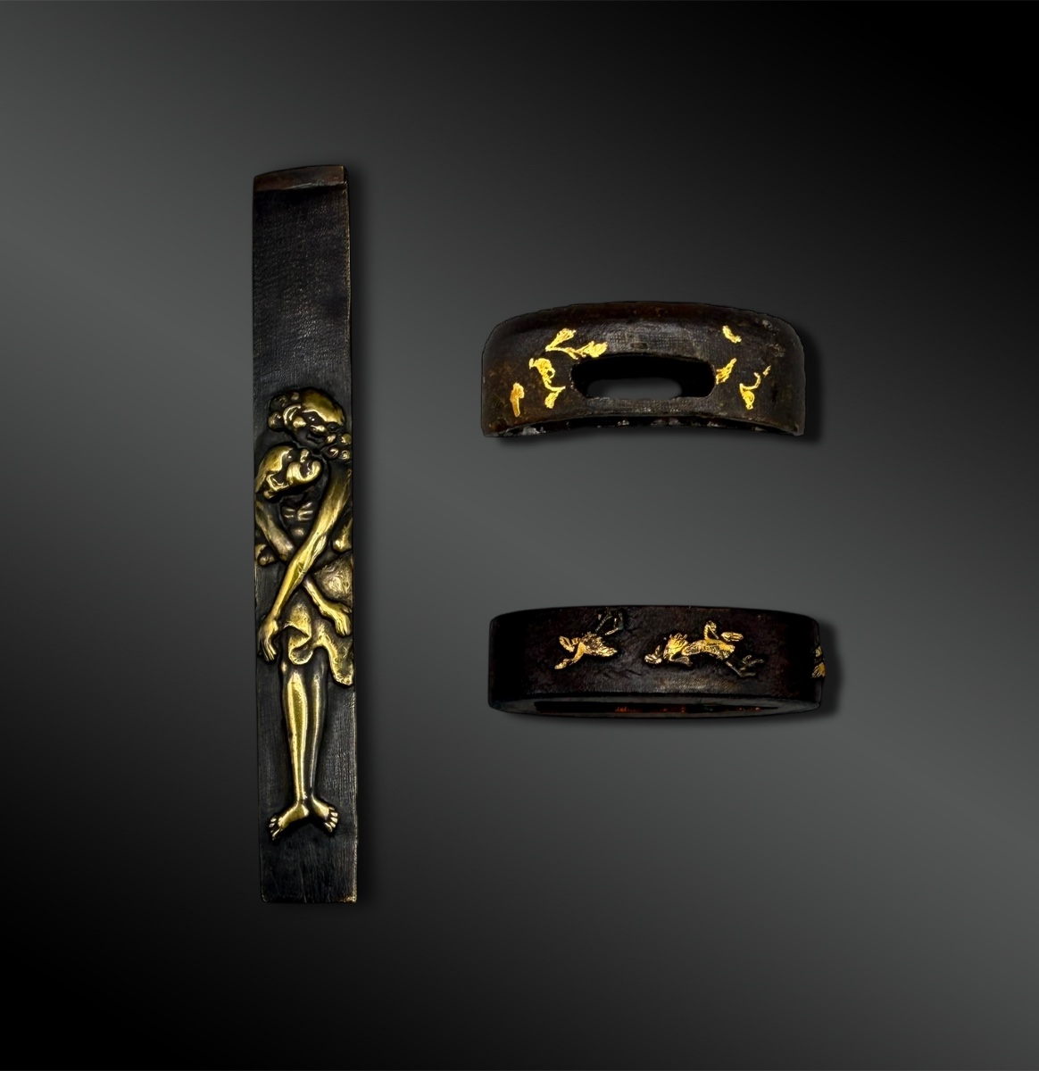 Fuchi, Kashira And Kotsuka Set - Japan - Edo Period (1603-1868)