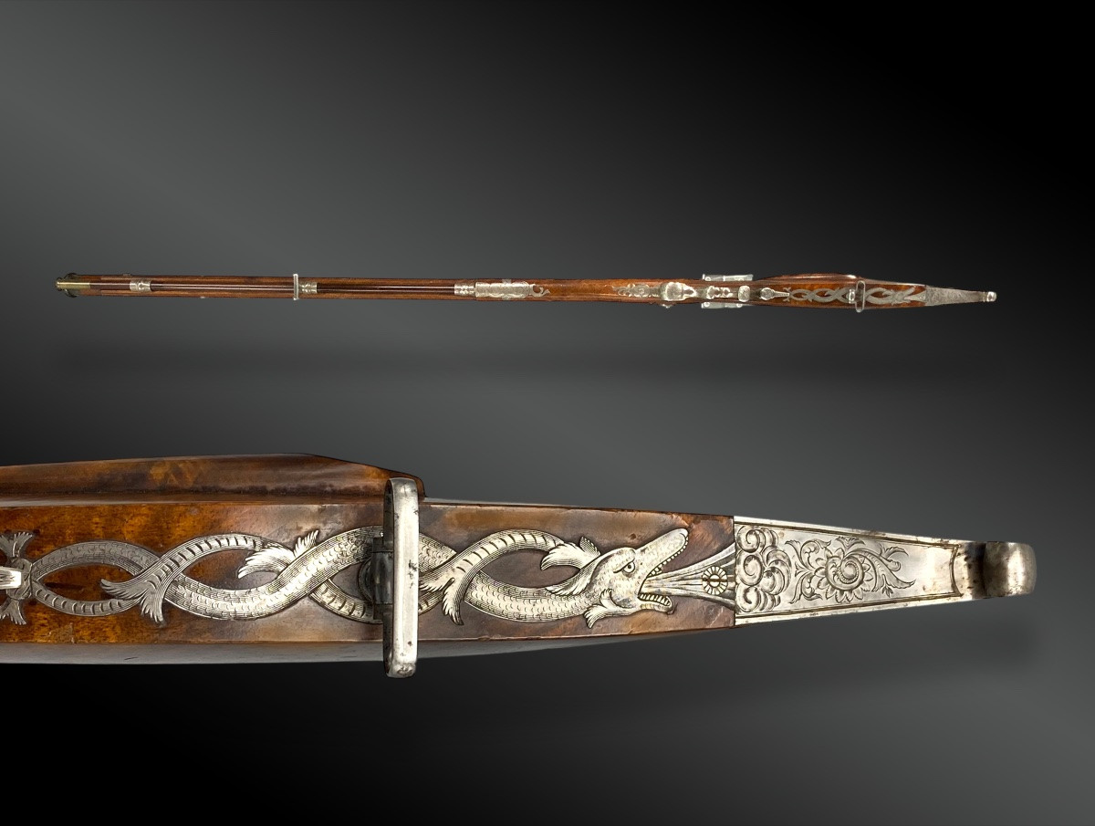 FUSIL DE MATCH, A PERCUSSION GRAND LUXE par SENEVAY à FLEURIER Suisse vers 1850-photo-2