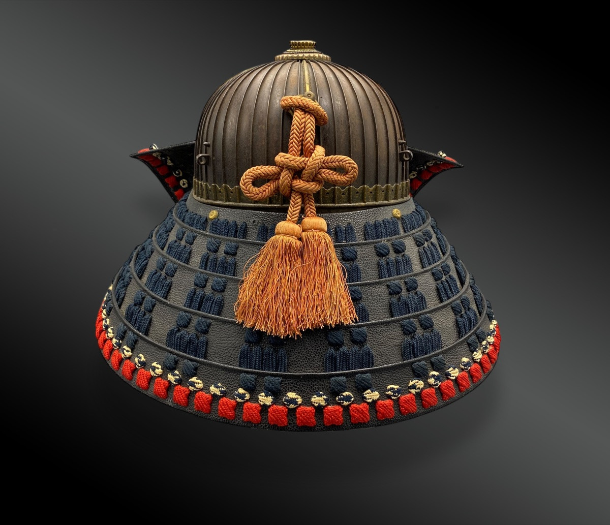 Samouraï, CASQUE de GUERRE appelé KABUTO signé Masuda Myōchin - Japon - Période Edo (1603–1868)-photo-4