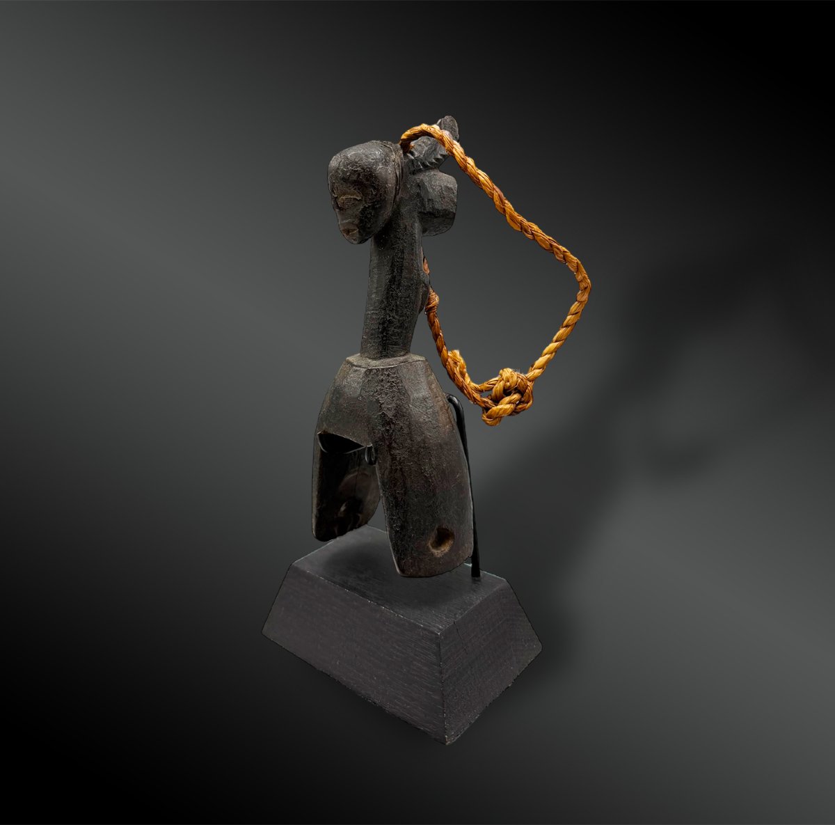 Pulley Stirrup For A Weaving Loom, Animated By A Female Figure, Gouro Culture, Ivory Coast-photo-3