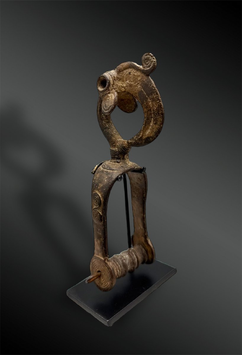 Loom Pulley Bracket Featuring A Hornbill, Senufo Culture, Ivory Coast -photo-2