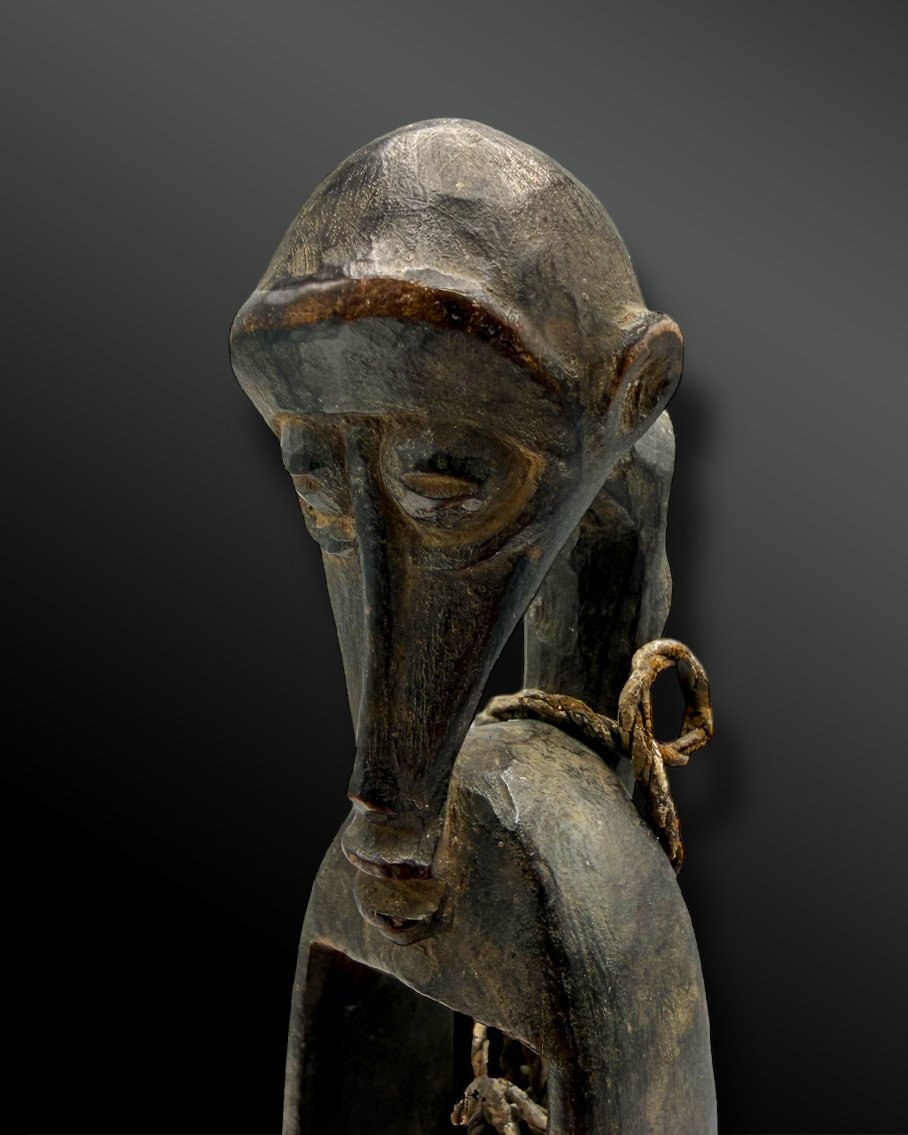 Loom Pulley Stirrup Animated With An Anthropomorphic Face, Baoulé/djimini Culture-photo-3