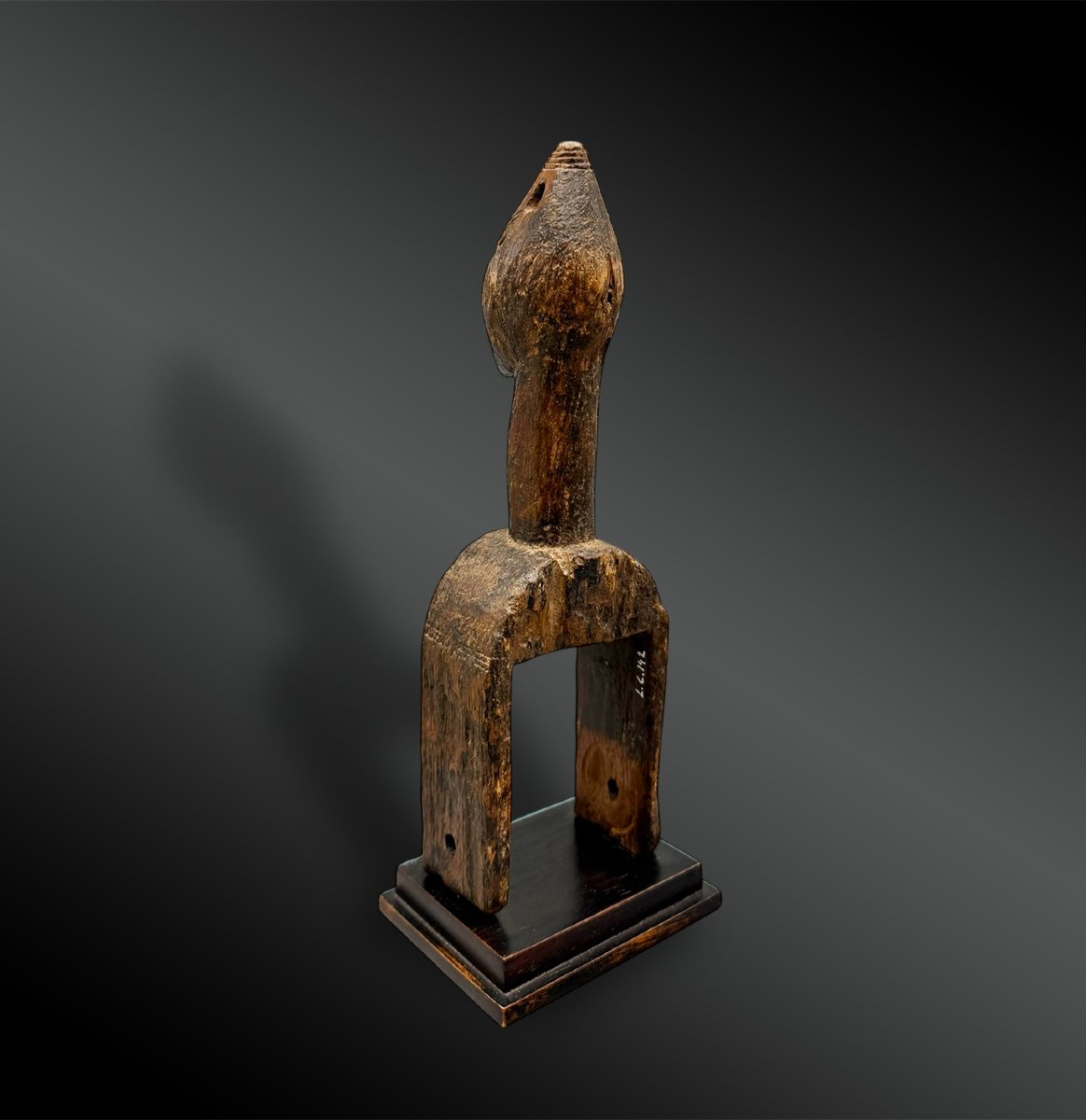 Pulley Stirrup For A Weaving Loom, Animated By A Female Figure, Gouro Culture, Ivory Coast -photo-2