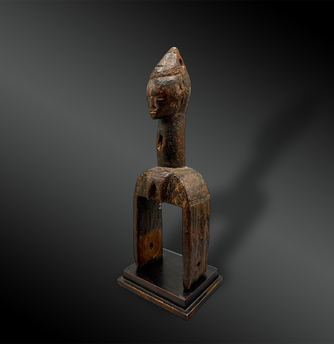 Pulley Stirrup For A Weaving Loom, Animated By A Female Figure, Gouro Culture, Ivory Coast -photo-3