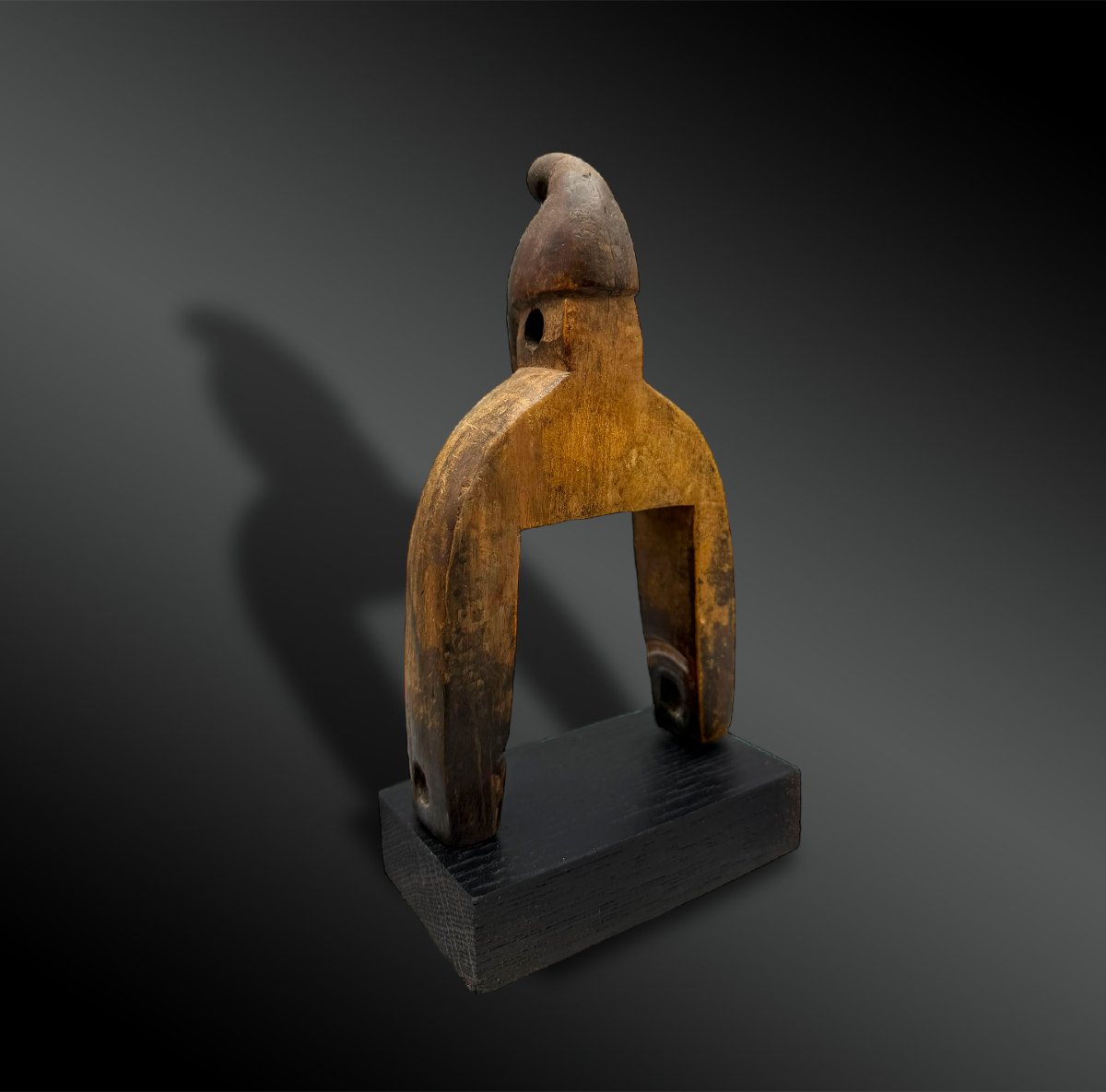 Pulley Stirrup For A Weaving Loom, Animated By A Hornbill Head, Senufo Culture, Ivory Coast -photo-4