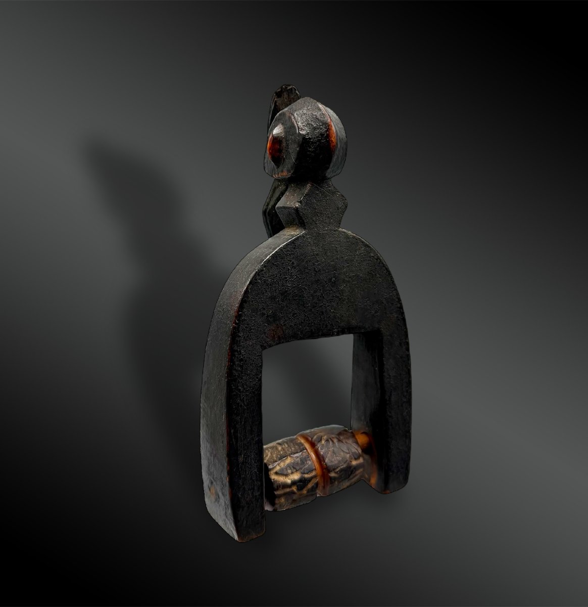 Pulley Stirrup For A Weaving Loom, Animated By A Hornbill Head, Senufo Culture, Ivory Coast-photo-4