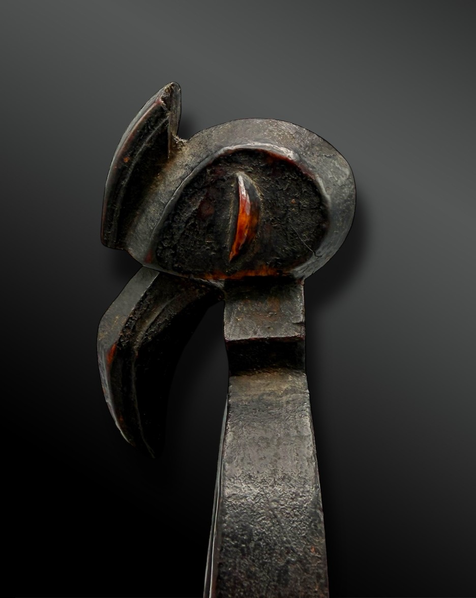 Pulley Stirrup For A Weaving Loom, Animated By A Hornbill Head, Senufo Culture, Ivory Coast