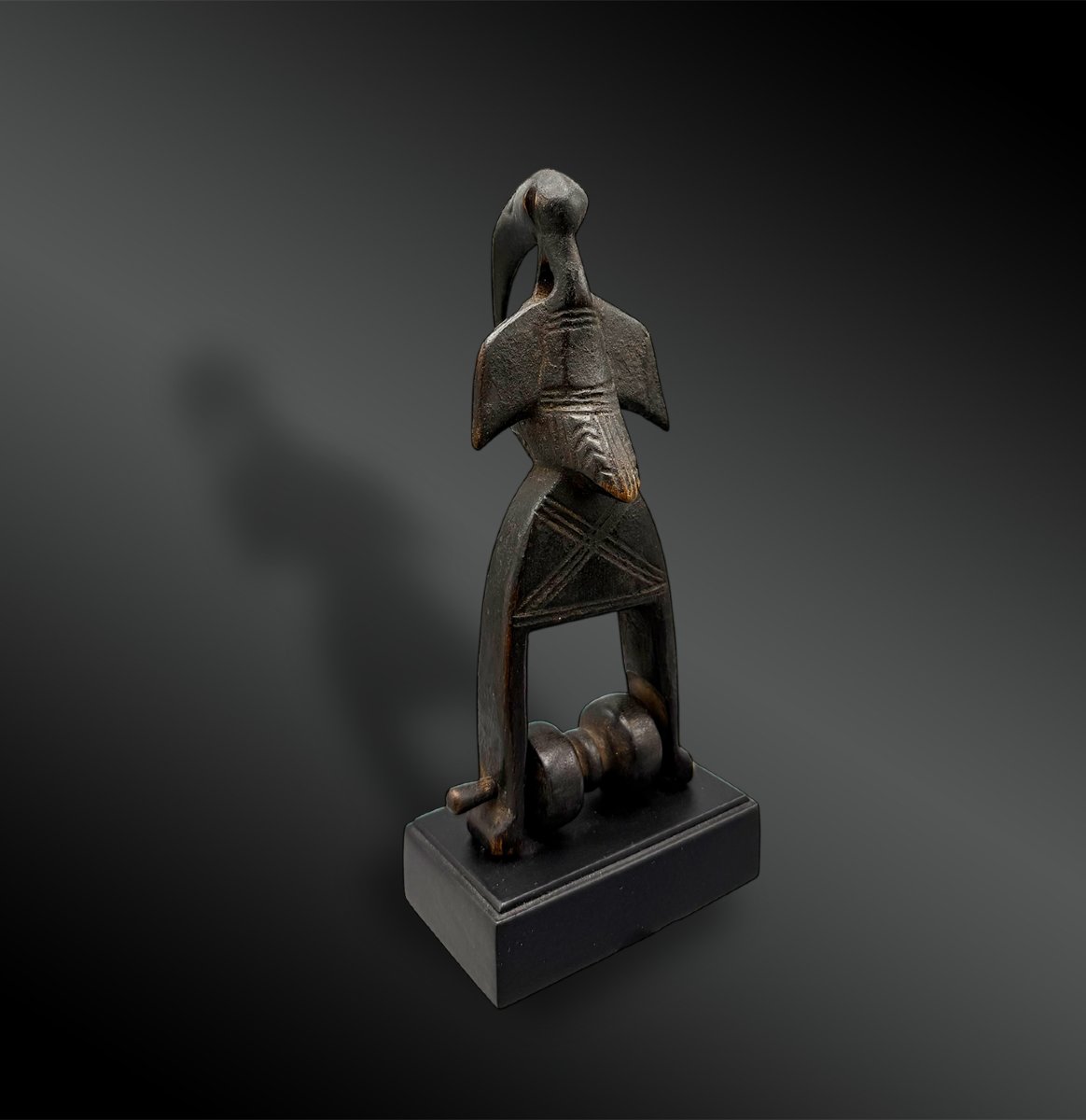 Pulley Stirrup Of A Weaving Loom Animated By A Porpianong Senufo Culture, Ivory Coast -photo-4