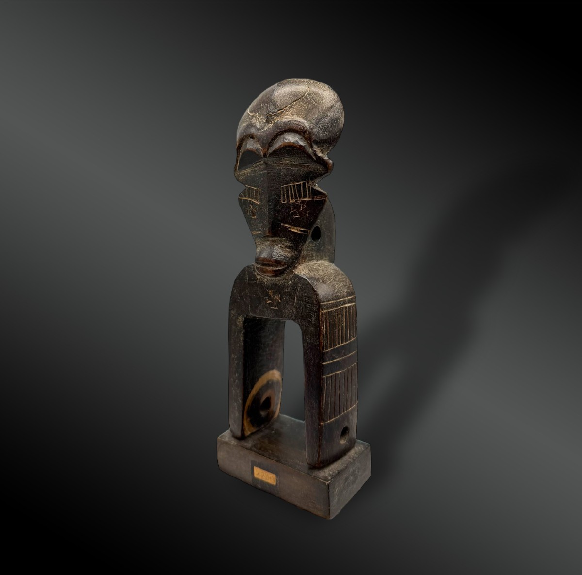 Pulley Stirrup For A Weaving Loom Animated By The Mask Of Do Culture Djimini, Ivory Coast 