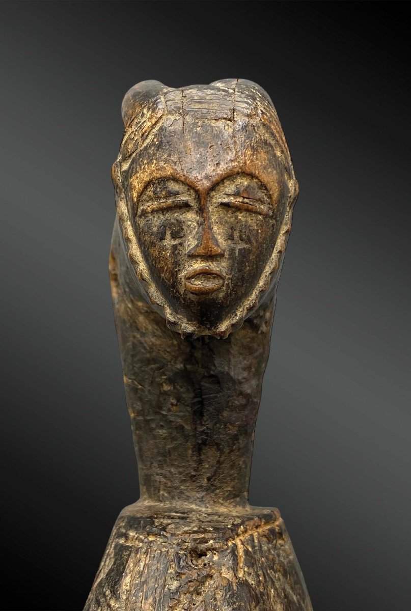 Loom Pulley Stirrup Animated With A Ndoma Portrait Mask, Yaouré Culture-photo-2