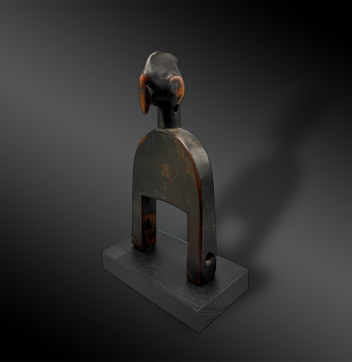 Pulley Stirrup Of A Weaving Loom Animated By A Hornbill Head, Senufo Culture, Ivory Coast-photo-2