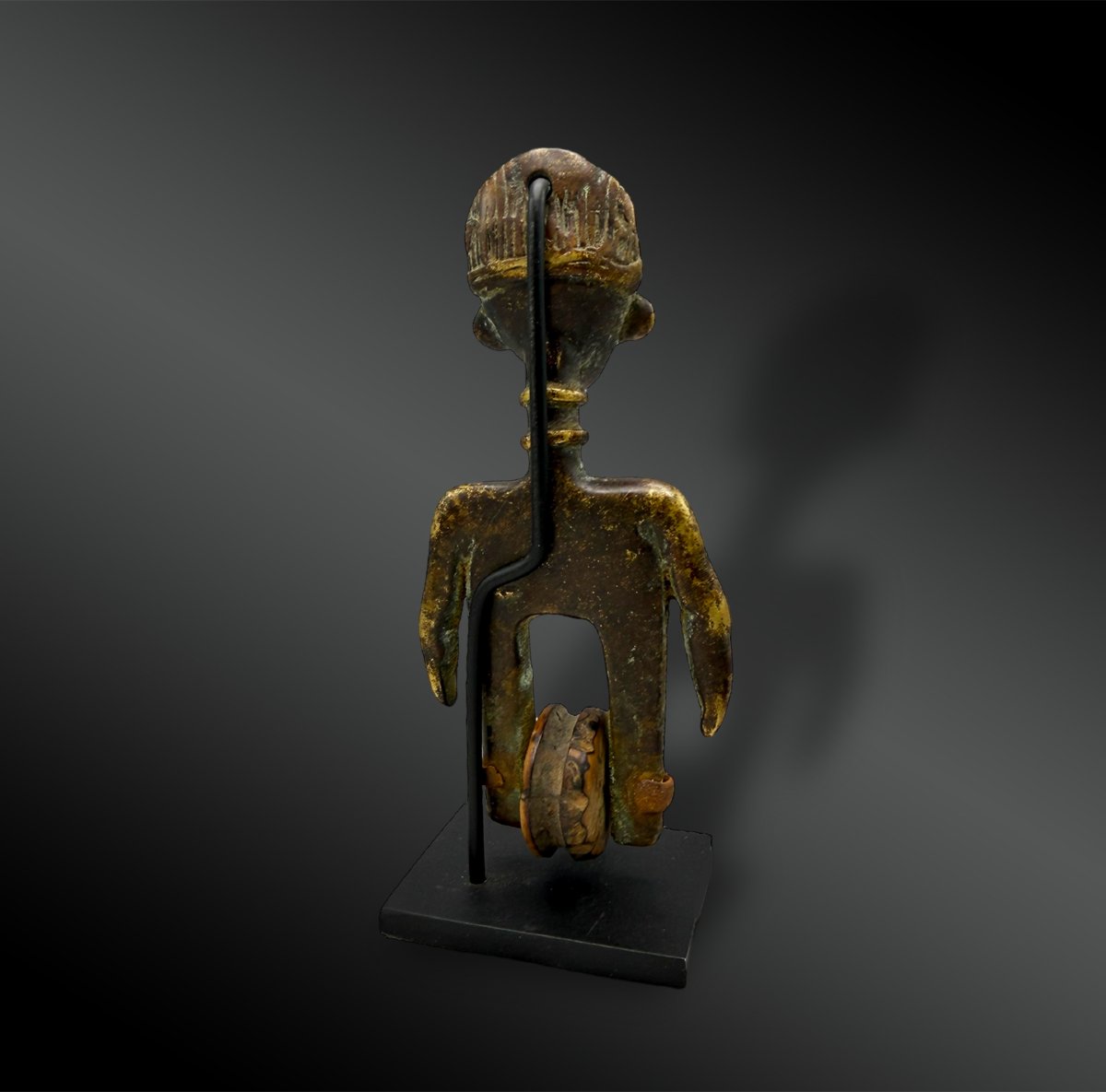 Loom Pulley Stirrup Animated With A Female Figure, Akan Culture, Ghana -photo-4