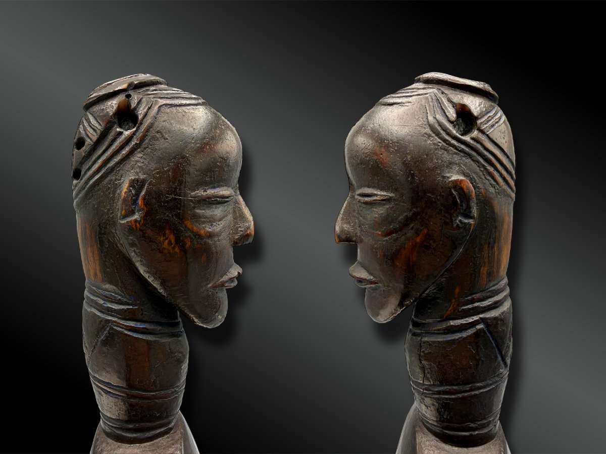 Loom Pulley Stirrup Animated By An Anthropomorphic Figure, Gouro Culture-photo-2