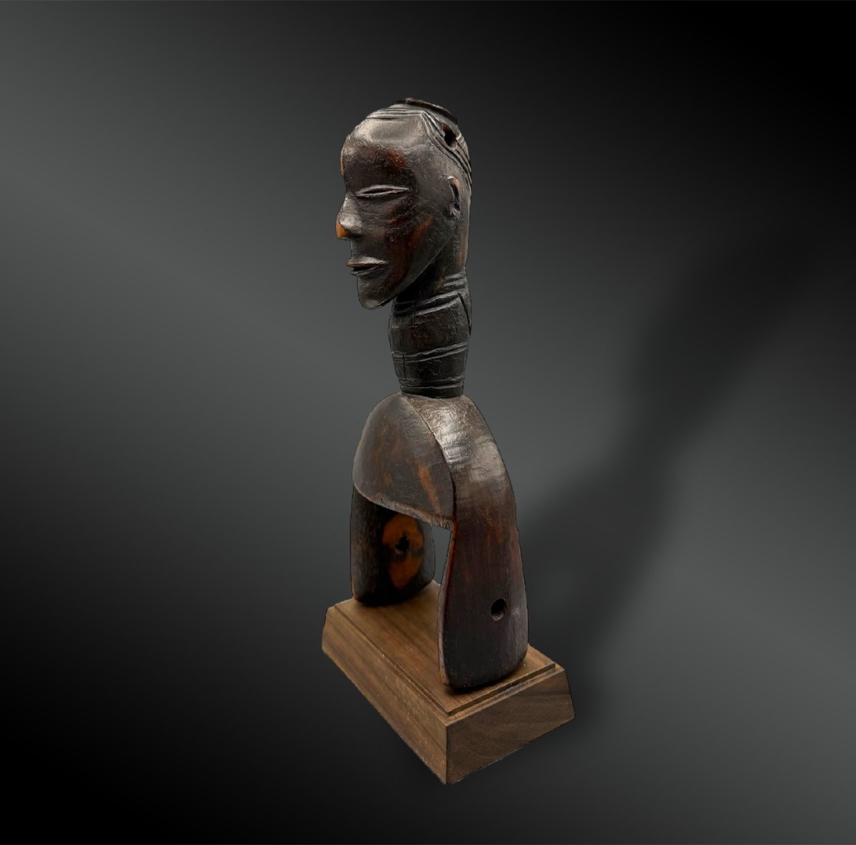 Loom Pulley Stirrup Animated By An Anthropomorphic Figure, Gouro Culture-photo-3