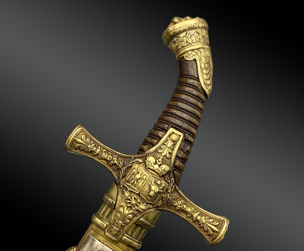 Sabre de tambour-major, modèle 1822, modifié sous Louis-Philippe. France, XIXème siècle.-photo-4