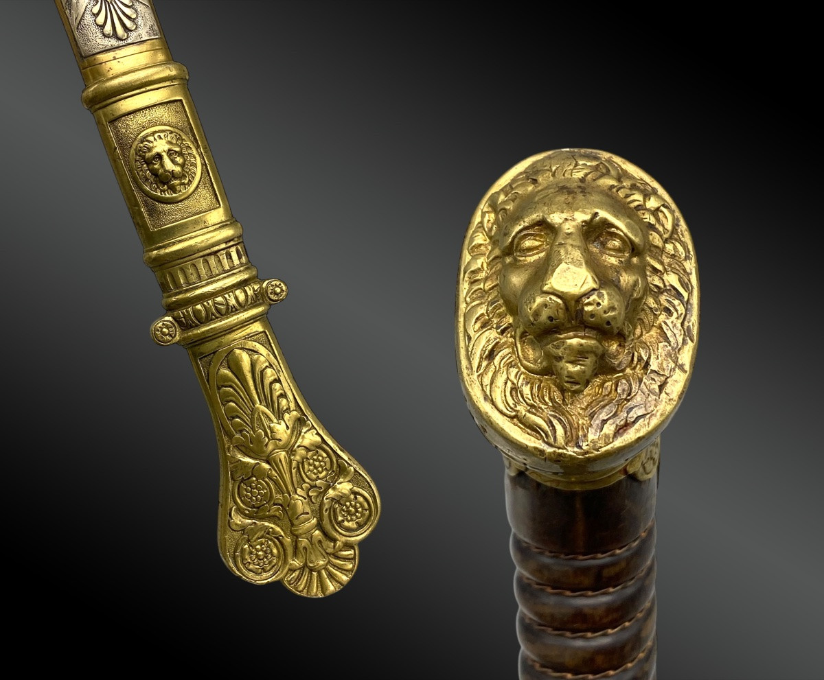 Sabre de tambour-major, modèle 1822, modifié sous Louis-Philippe. France, XIXème siècle.-photo-1