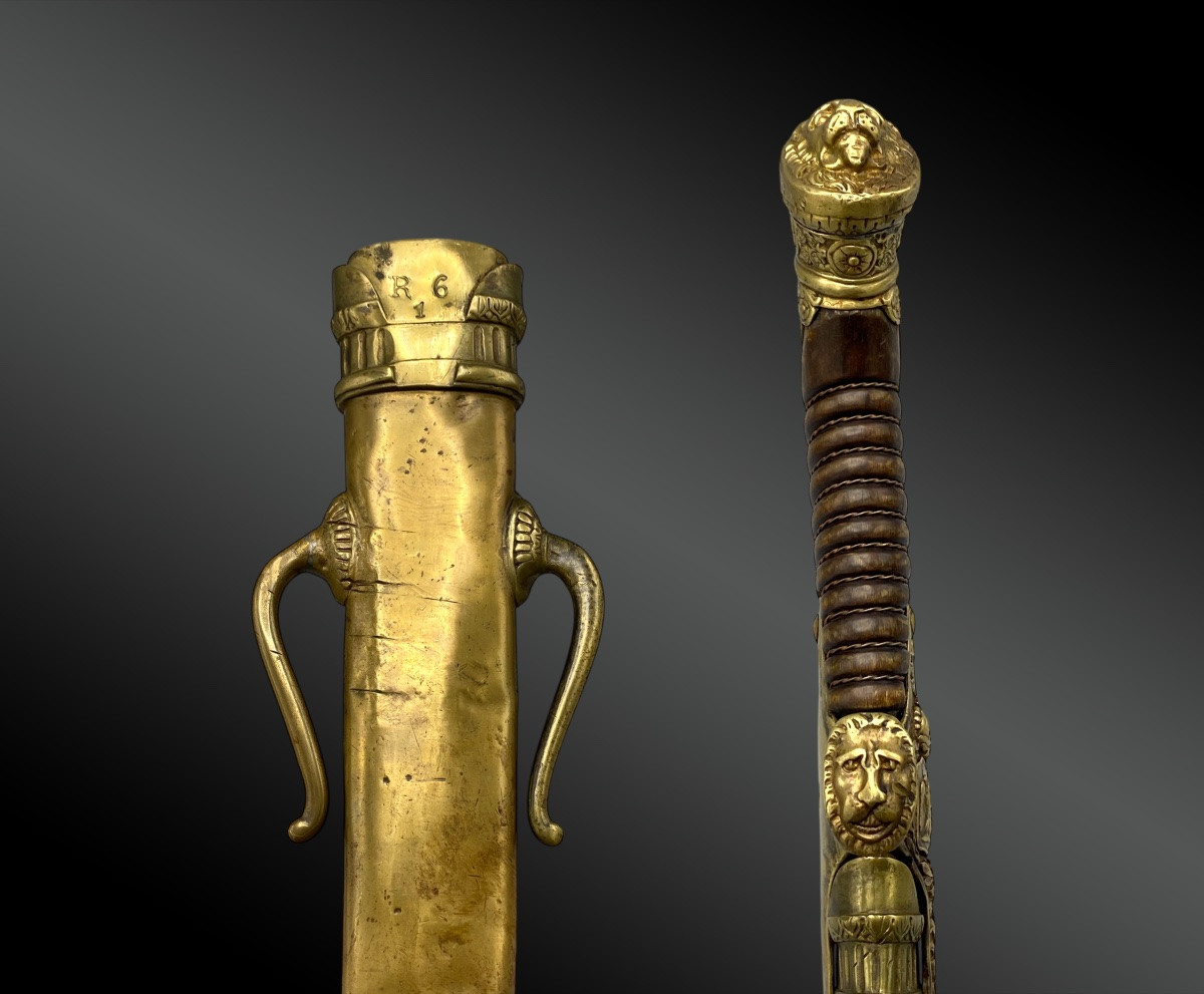 Sabre de tambour-major, modèle 1822, modifié sous Louis-Philippe. France, XIXème siècle.-photo-3